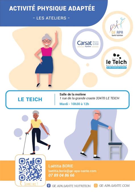 Activité physique adaptée Actualités Ville du Teich 33