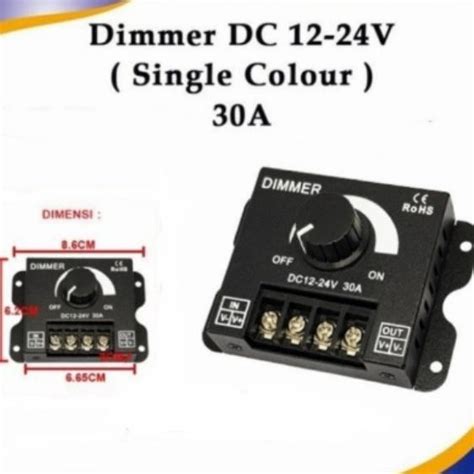 Jual Dimmer A V Dc V V Pwm Mengatur Cahaya Led Atau Speed