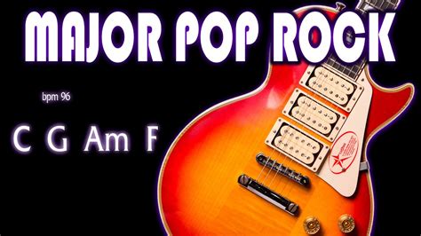 C Major Pop Rock Backing Track Youtube