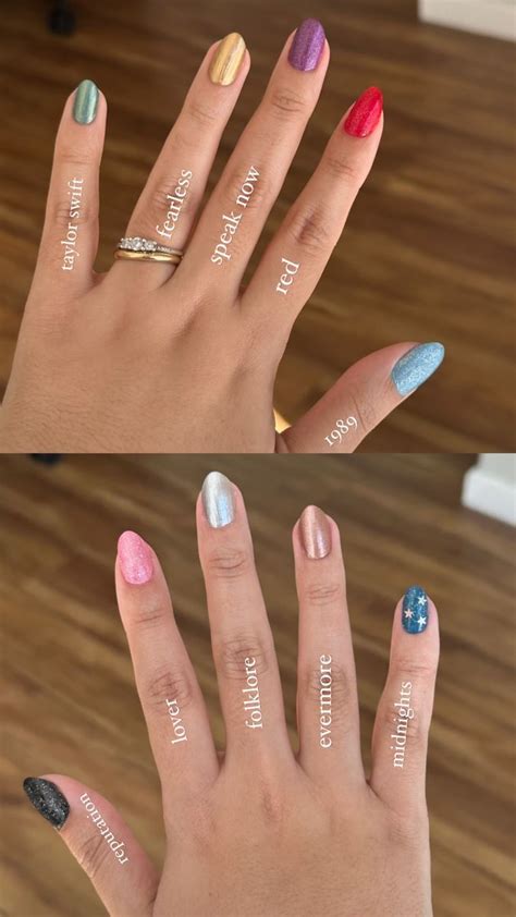 Eras Tour Nails In 2023 Taylor Swift Nails Nail Designs Taylor Swift Tour Outfits