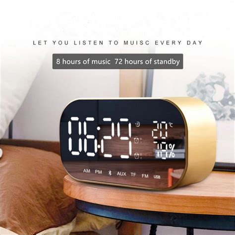 Desktop Simple Digital Music Player Led Wireless Bluetooth Dual Speaker