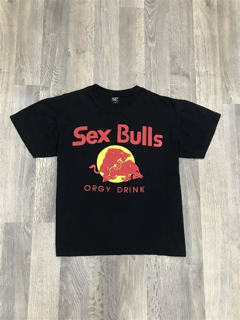 Humor Vintage Y2k Funny Red Bull Sex Bulls Orgy Drink Tee Shirt Grailed