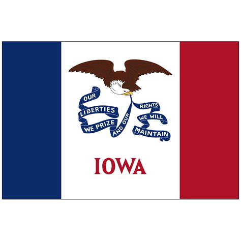 Iowa State Flag - Red River Flags