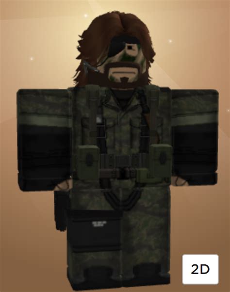 Naked Snake MGS R RobloxAvatars