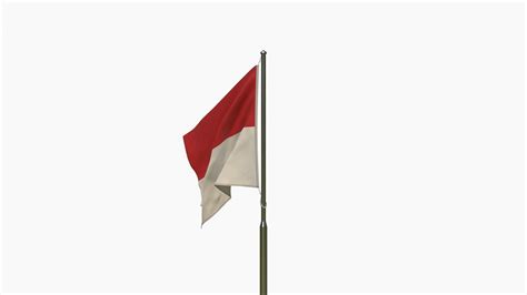 Animated Indonesia Flag 3D model - TurboSquid 1797654