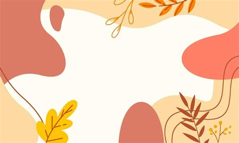 Abstract Aesthetic Autumn Fall Minimalist Background 26776350 Vector ...