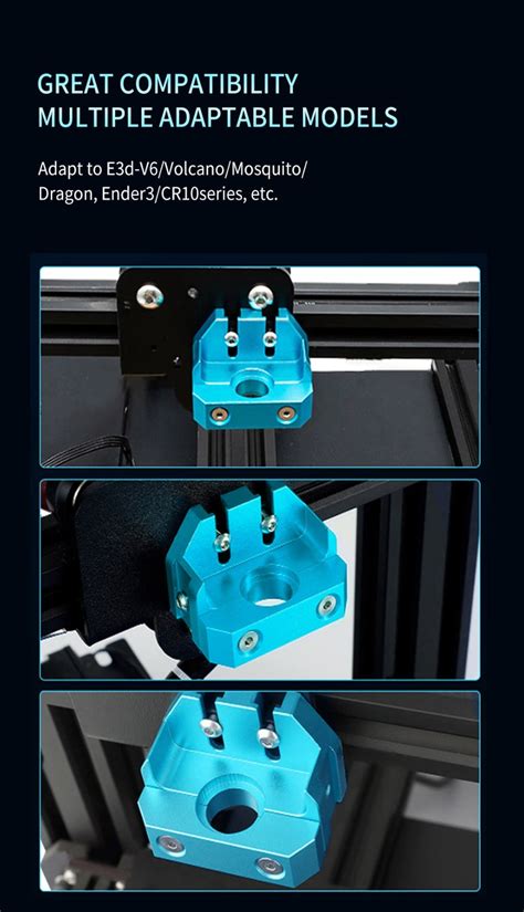 TWO TREES E3D V6 Hot End Extrusion Head Metal Mount Kit