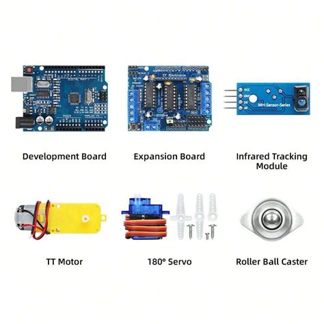 TSCINBUNY 2WD Smart Roboter Auto Bausatz für Arduino Programmier