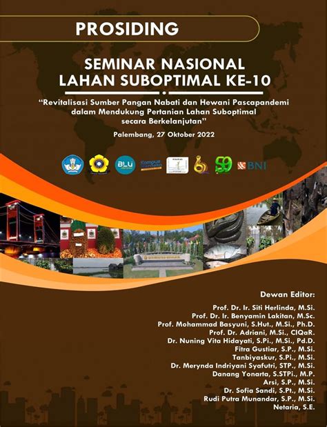 Prosiding Seminar Nasional Lahan Suboptimal Ke 10 Revitalisasi Sumber