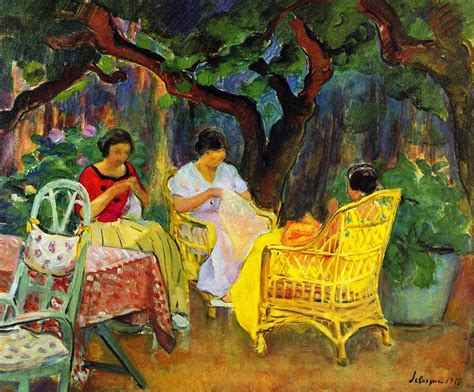 Afternoon In The Garden Henri Lebasque Georges Seurat Pierre