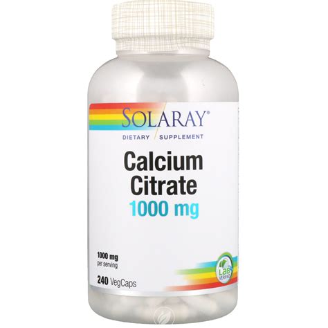 Solaray Calcium Citrate Complex Mg Capsules Pack Of