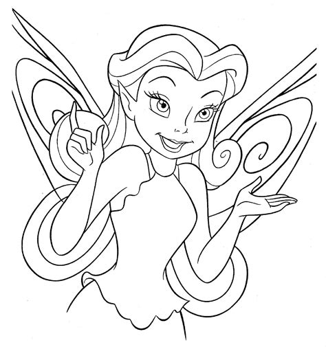 Tinkerbell Para Colorear E Imprimir Malvorlage Prinzessin Disney