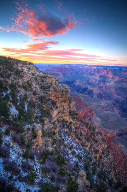 Premium Photo | Sunset at the grand canyon