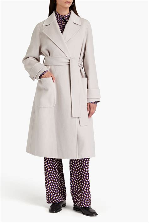 Joseph Arline Belted Wool And Cashmere Blend Felt Coat The Outnet