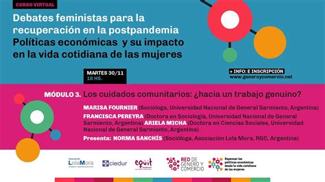 Debates feministas para la recuperación en la postpandemia Mód 3