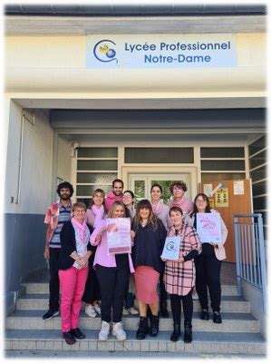 Octobre Rose Au Lyc E Pro Communaut D Etablissements Priv S