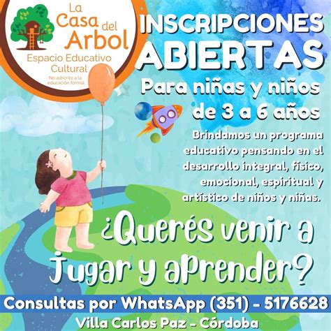 Inscripciones abiertas en Jardín para Niños y Niñas de 3 a 6 Cupos