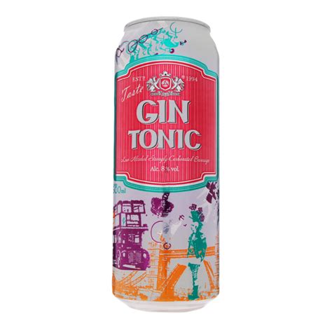 Напій слабоалкогольний 0.5л 8% Оболонь Джин Тонік з/б Оболонь ...