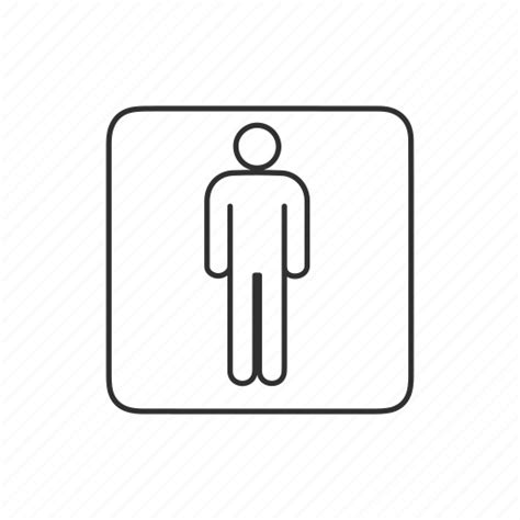 Male Man Public Restroom Room Sign Toilet Icon Download On