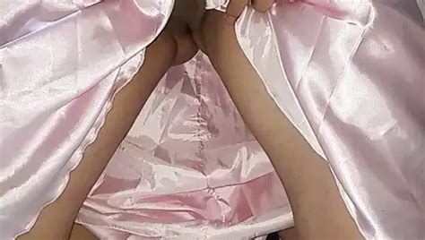 Asian Crossdresser Cum Wearing Satin Wedding Dress Ball Gown Gay Fetish Amateur Porn XHamster