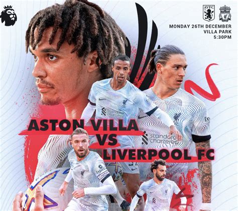 Aston Villa Vs Liverpool Match Details Predictions Lineup Betting