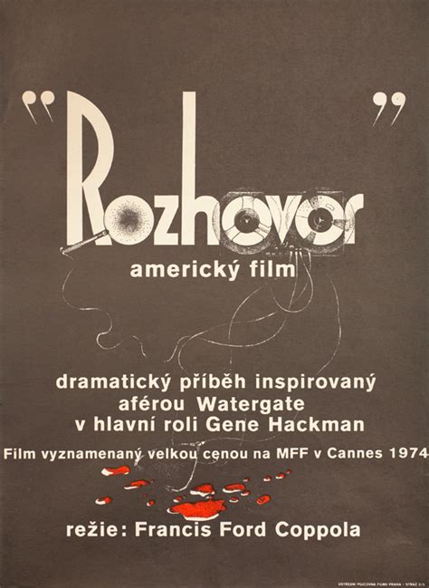 The Conversation Original 1974 Czech A3 Movie Poster Posteritati