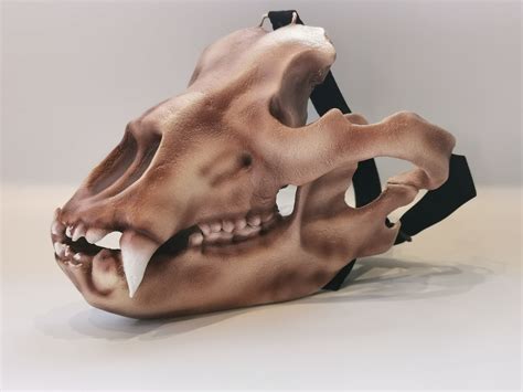 Bear Skull Mask Full Face Lightweight 3d Printed Horror Mask Etsy