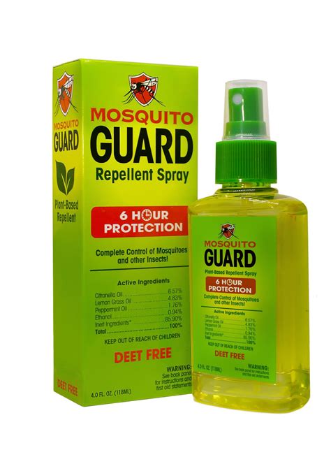 Mosquito Guard Repellent Spray (4 oz) | Mosquito guard, Natural mosquito repellant, Mosquito ...