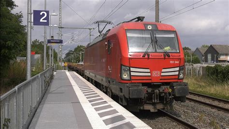 Db Cargo Vectron Met Lege Goederentrein Komt Door Station