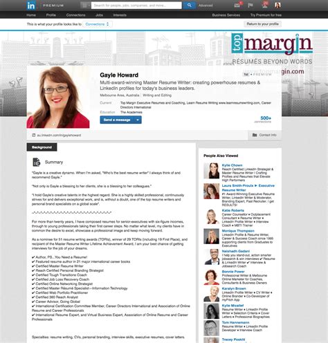 Linkedin summary examples - julult