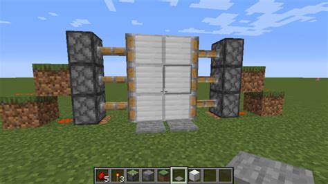 Como Hacer Puertas Automaticas En Minecraft Youtube