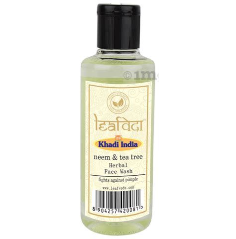 Khadi Leafveda Herbal Neem Tea Tree Face Wash Buy Bottle Of Ml