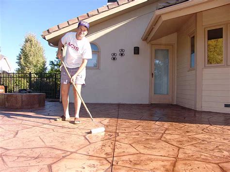 Stamped Concrete Sealing - WOW!!!