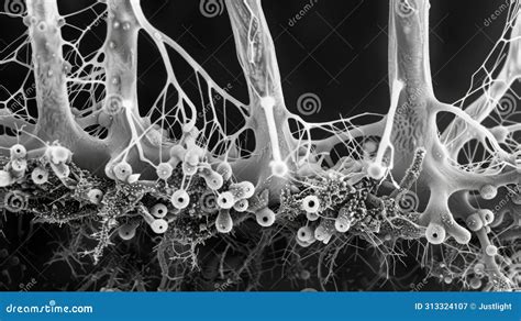 Scanning Electron Micrograph Of Root Nodules Structures Formed By