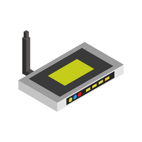 Isometric Router Set On White Background 2147881 Vector Art At Vecteezy