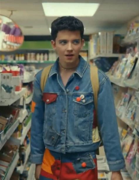 Sex Education Season 2 Jacket Asa Butterfield Blue Denim Jacket