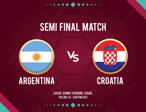 Fifa World Cup Semi Final Match Schedule Background Argentina Vs