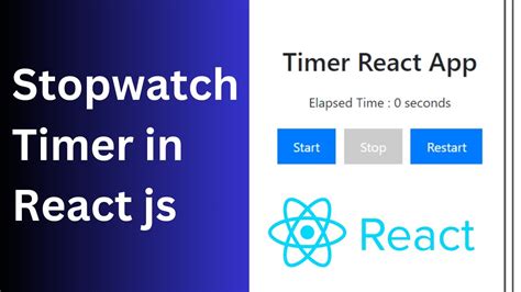 Simple Way To Create A Stopwatch In React Js Start Stop Restart