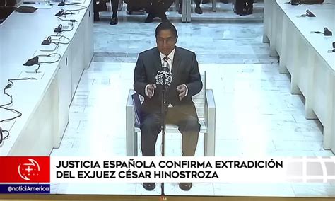 César Hinostroza Justicia Española Ratificó Extradición De Exjuez Al