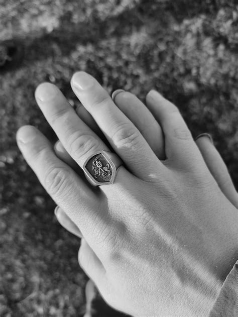 Made To Order Sterling Silver Ring Pagonya National Emblem Of Belarus