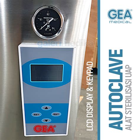 Autoclave Gea Ls Hd Pressure Steam Sterilizer Lcd Display Galeri Medika