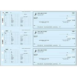 Hourly/Salary Payroll Check - Blue | Sam's Club Checks