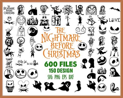 600 COMBO Nightmare Before Christmas Svg Bundle Halloween Svg Jack