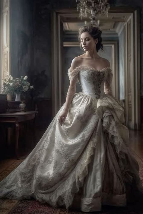 Beauty In A Gray Dress Victorian Ball Gowns Victorian Era Dresses