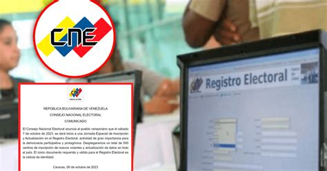 Cne Anuncia Nueva Jornada De Inscripci N Y Actualizaci N En El Registro