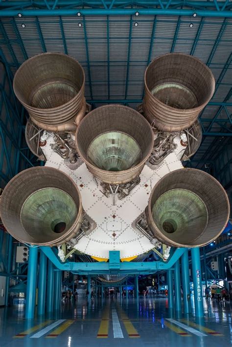 Apollo Saturn V Rocket At Kennedy Space Centre Florida Usa Editorial