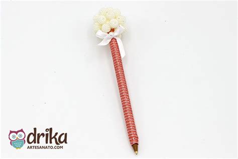 Aprenda Como Fazer Uma Linda Caneta Personalizada Topiaria Pom Pom