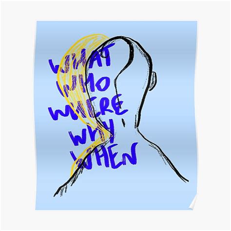 "What, Who, Where, Why, When?" Poster for Sale by Art-Gari | Redbubble