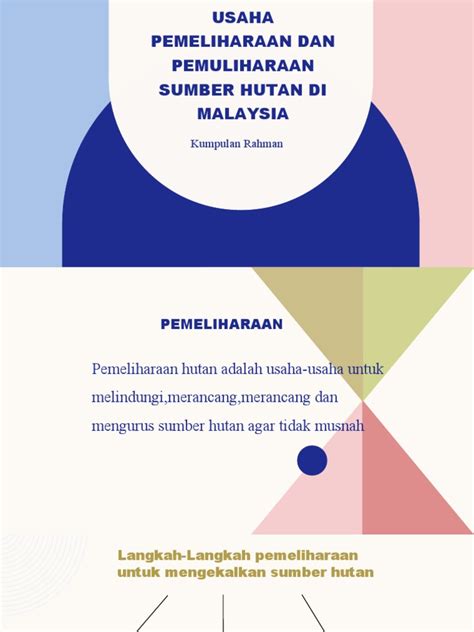 Usaha Pemeliharaan Dan Pemuliharaan Sumber Hutan Di Malaysia Pdf