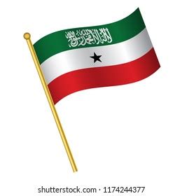 Somaliland Waving Flag Stock Vector Royalty Free 1227967762